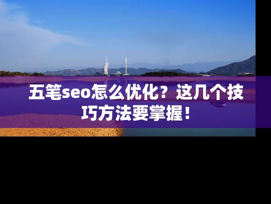 五笔seo怎么优化？这几个技巧方法要掌握！