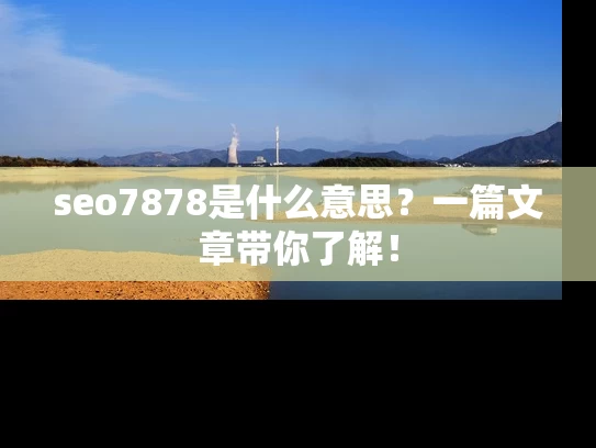 seo7878是什么意思？一篇文章带你了解！
