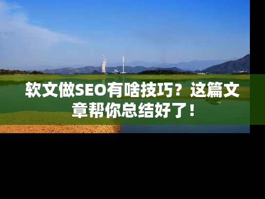 软文做SEO有啥技巧？这篇文章帮你总结好了！