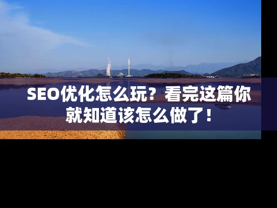 SEO优化怎么玩？看完这篇你就知道该怎么做了！