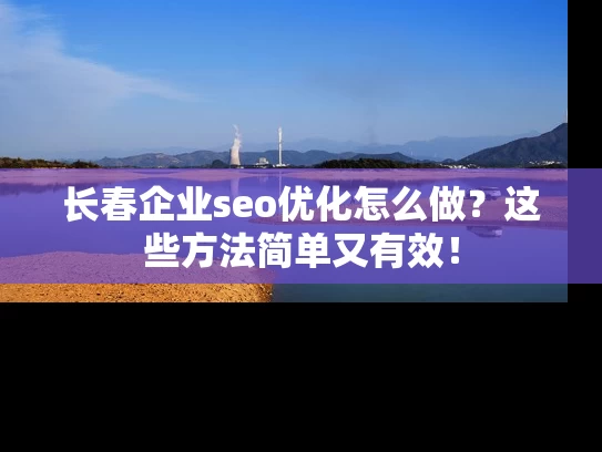 长春企业seo优化怎么做？这些方法简单又有效！