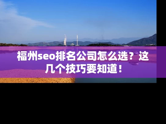 福州seo排名公司怎么选？这几个技巧要知道！