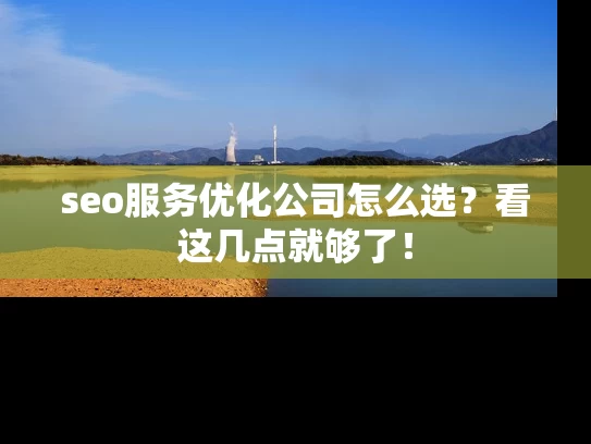 seo服务优化公司怎么选？看这几点就够了！