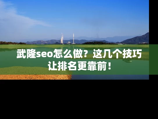 武隆seo怎么做？这几个技巧让排名更靠前！