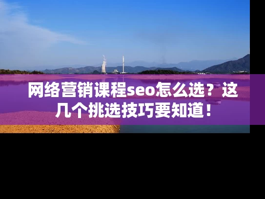网络营销课程seo怎么选？这几个挑选技巧要知道！