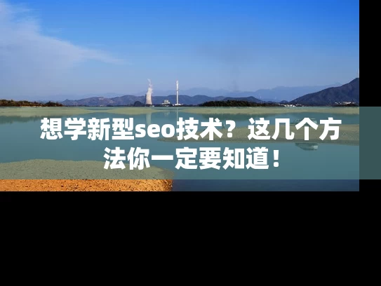想学新型seo技术？这几个方法你一定要知道！