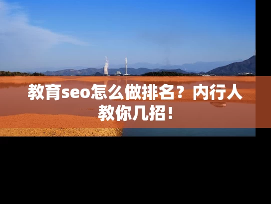 教育seo怎么做排名？内行人教你几招！