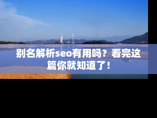 别名解析seo有用吗？看完这篇你就知道了！