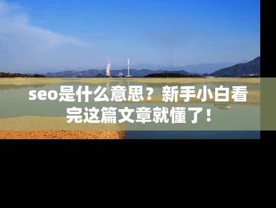 seo是什么意思？新手小白看完这篇文章就懂了！