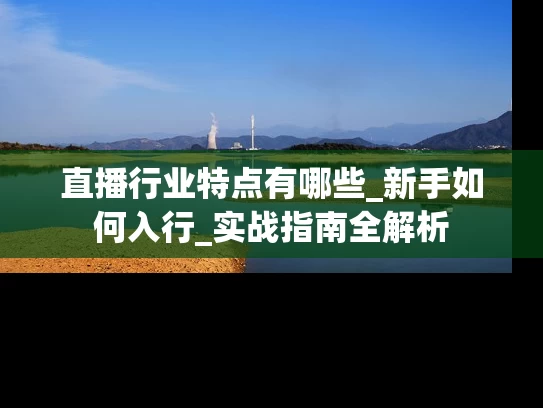 直播行业特点有哪些_新手如何入行_实战指南全解析