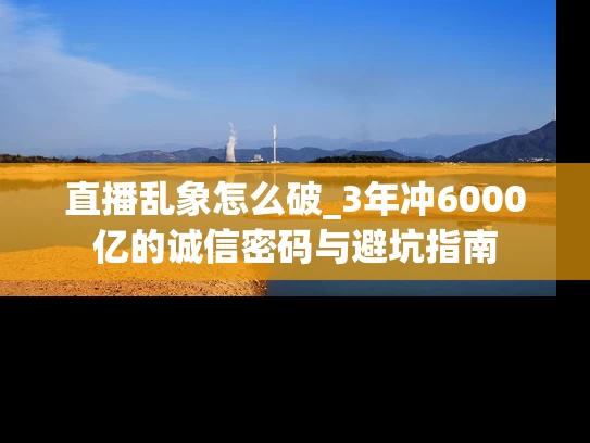 直播乱象怎么破_3年冲6000亿的诚信密码与避坑指南