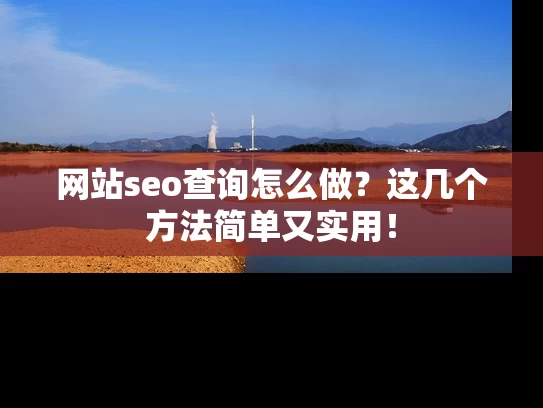 网站seo查询怎么做？这几个方法简单又实用！