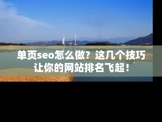 单页seo怎么做？这几个技巧让你的网站排名飞起！