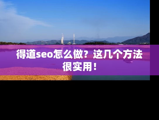 得道seo怎么做？这几个方法很实用！