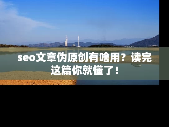seo文章伪原创有啥用？读完这篇你就懂了！