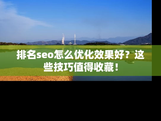 排名seo怎么优化效果好？这些技巧值得收藏！