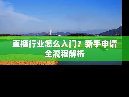 直播行业怎么入门？新手申请全流程解析