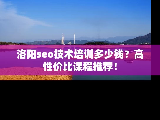洛阳seo技术培训多少钱？高性价比课程推荐！