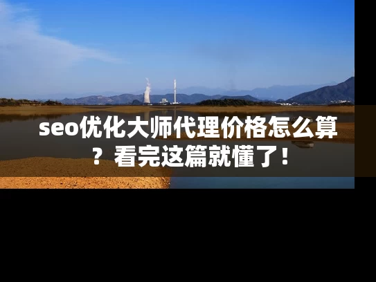 seo优化大师代理价格怎么算？看完这篇就懂了！