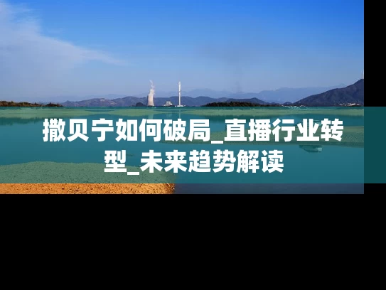 撒贝宁如何破局_直播行业转型_未来趋势解读