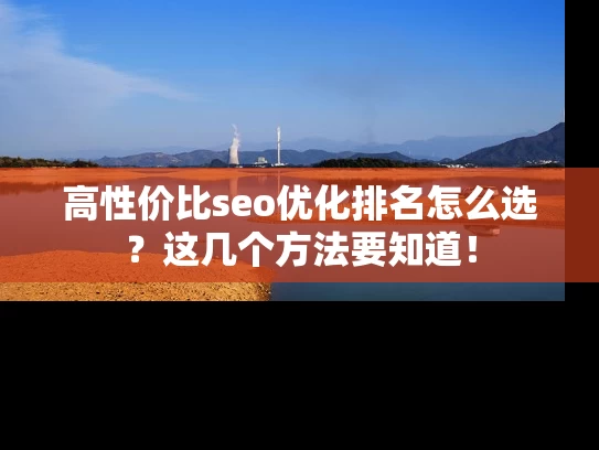 高性价比seo优化排名怎么选？这几个方法要知道！
