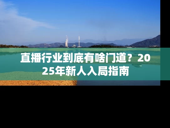 直播行业到底有啥门道？2025年新人入局指南