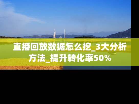直播回放数据怎么挖_3大分析方法_提升转化率50%