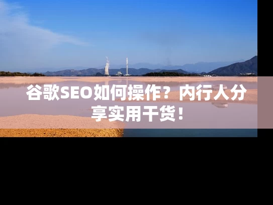 谷歌SEO如何操作？内行人分享实用干货！
