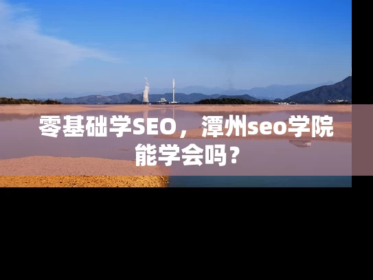零基础学SEO，潭州seo学院能学会吗？