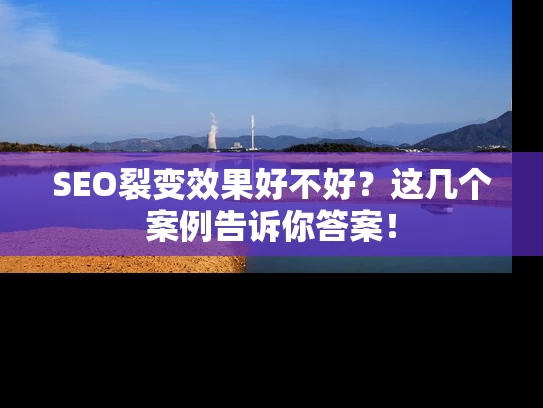 SEO裂变效果好不好？这几个案例告诉你答案！