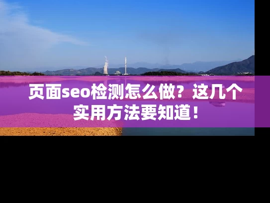 页面seo检测怎么做？这几个实用方法要知道！