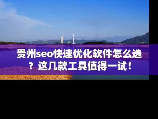 贵州seo快速优化软件怎么选？这几款工具值得一试！