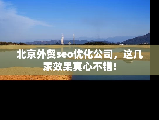 北京外贸seo优化公司，这几家效果真心不错！