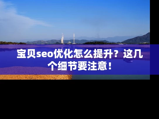 宝贝seo优化怎么提升？这几个细节要注意！