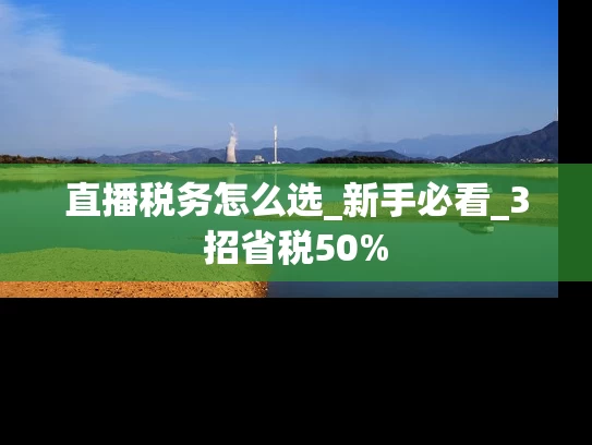 直播税务怎么选_新手必看_3招省税50%