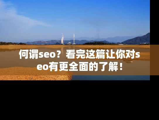 何谓seo？看完这篇让你对seo有更全面的了解！