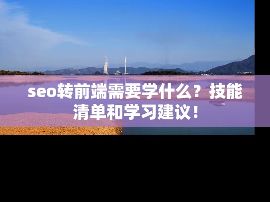 seo转前端需要学什么？技能清单和学习建议！