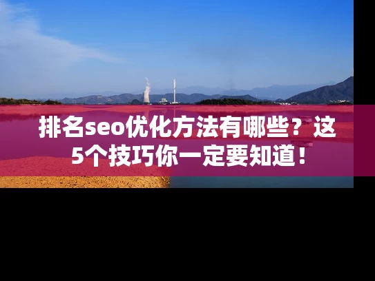 排名seo优化方法有哪些？这5个技巧你一定要知道！