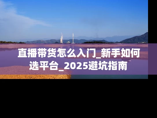 直播带货怎么入门_新手如何选平台_2025避坑指南