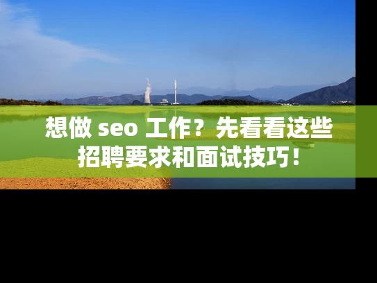 想做 seo 工作？先看看这些招聘要求和面试技巧！