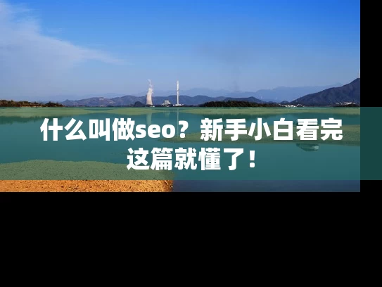 什么叫做seo？新手小白看完这篇就懂了！
