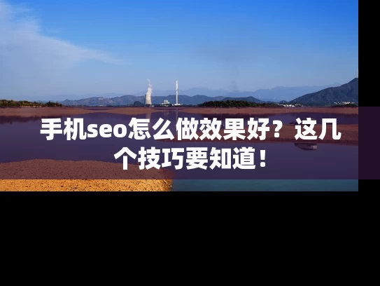 手机seo怎么做效果好？这几个技巧要知道！