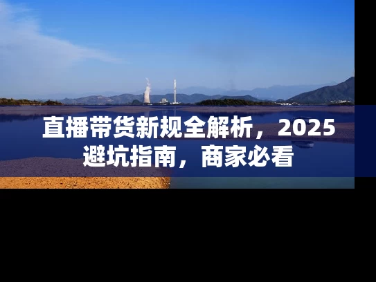 直播带货新规全解析，2025避坑指南，商家必看