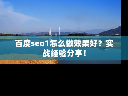 百度seo1怎么做效果好？实战经验分享！