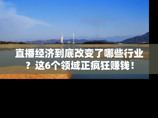 直播经济到底改变了哪些行业？这6个领域正疯狂赚钱！