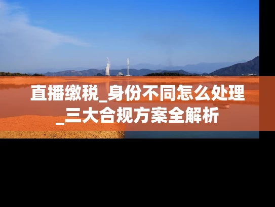 直播缴税_身份不同怎么处理_三大合规方案全解析