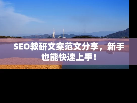 SEO教研文案范文分享，新手也能快速上手！