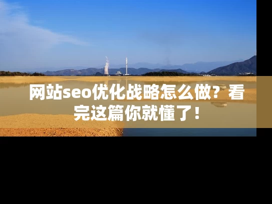 网站seo优化战略怎么做？看完这篇你就懂了！