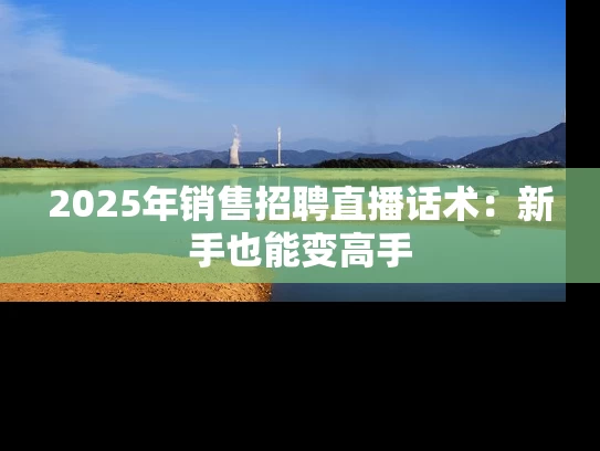 2025年销售招聘直播话术：新手也能变高手