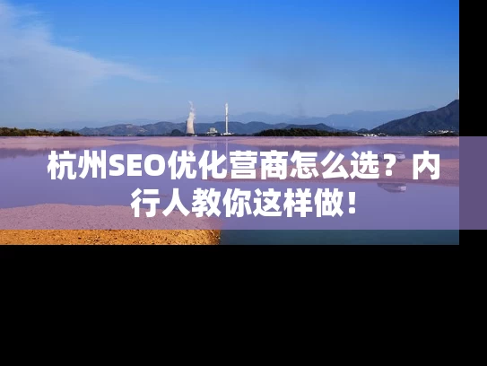 杭州SEO优化营商怎么选？内行人教你这样做！